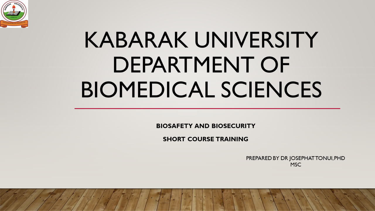 Biosafety and biosecurity
